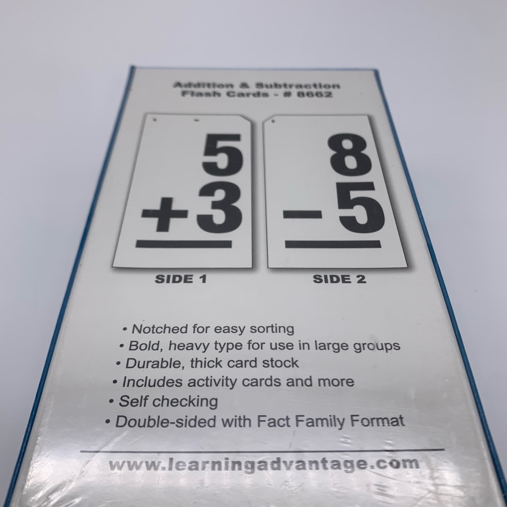 Learning Advantage Addition & Subtraction Complementary Equations Flash Cards - Picture 4 of 9